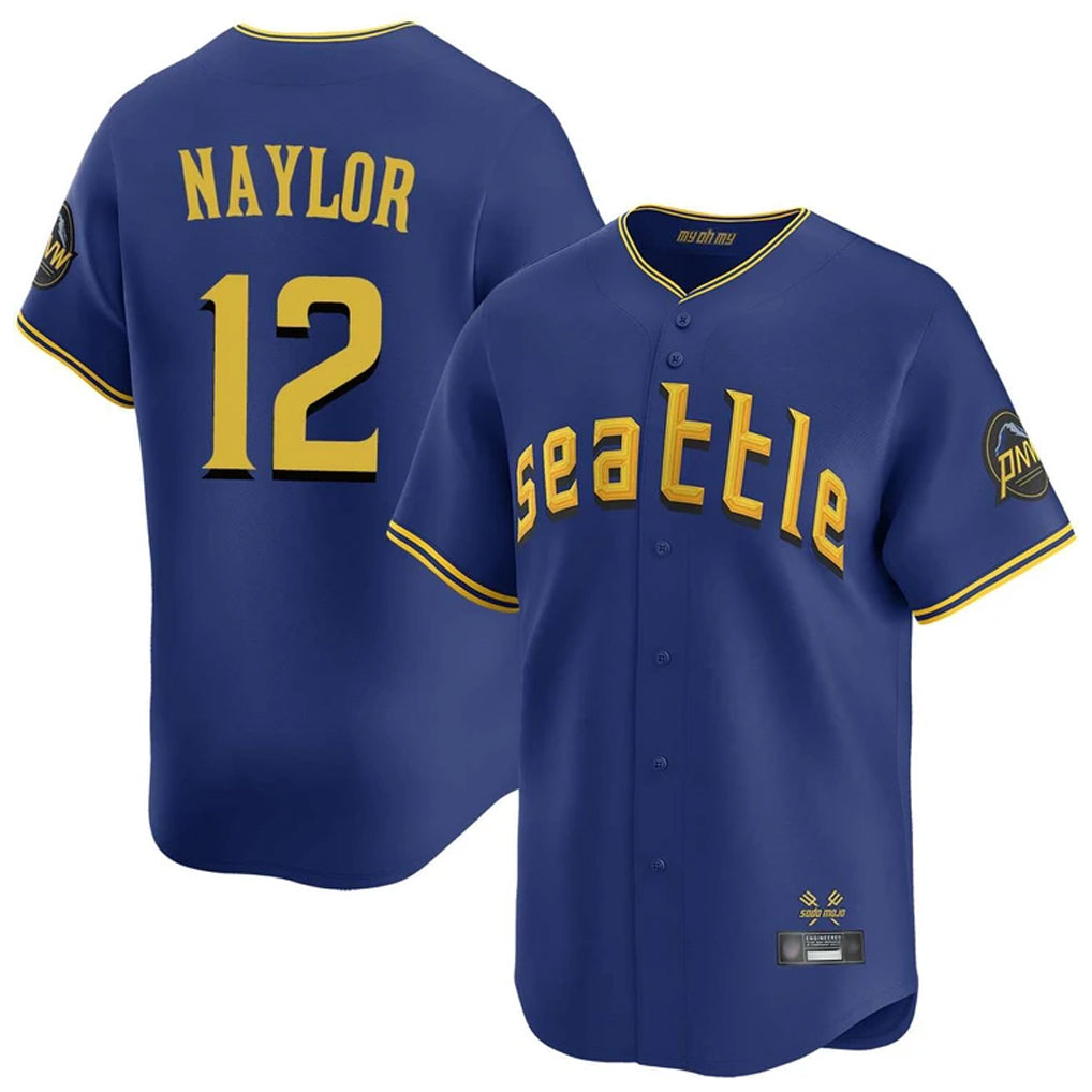 S.Mariners #12 Josh Naylor Player Royal City Connect Home Limited Ddoa Stitched Jerseys