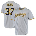 P.Pirates #32 Henry Davis Player Gray Road Home Game Ddoa Stitched Jerseys
