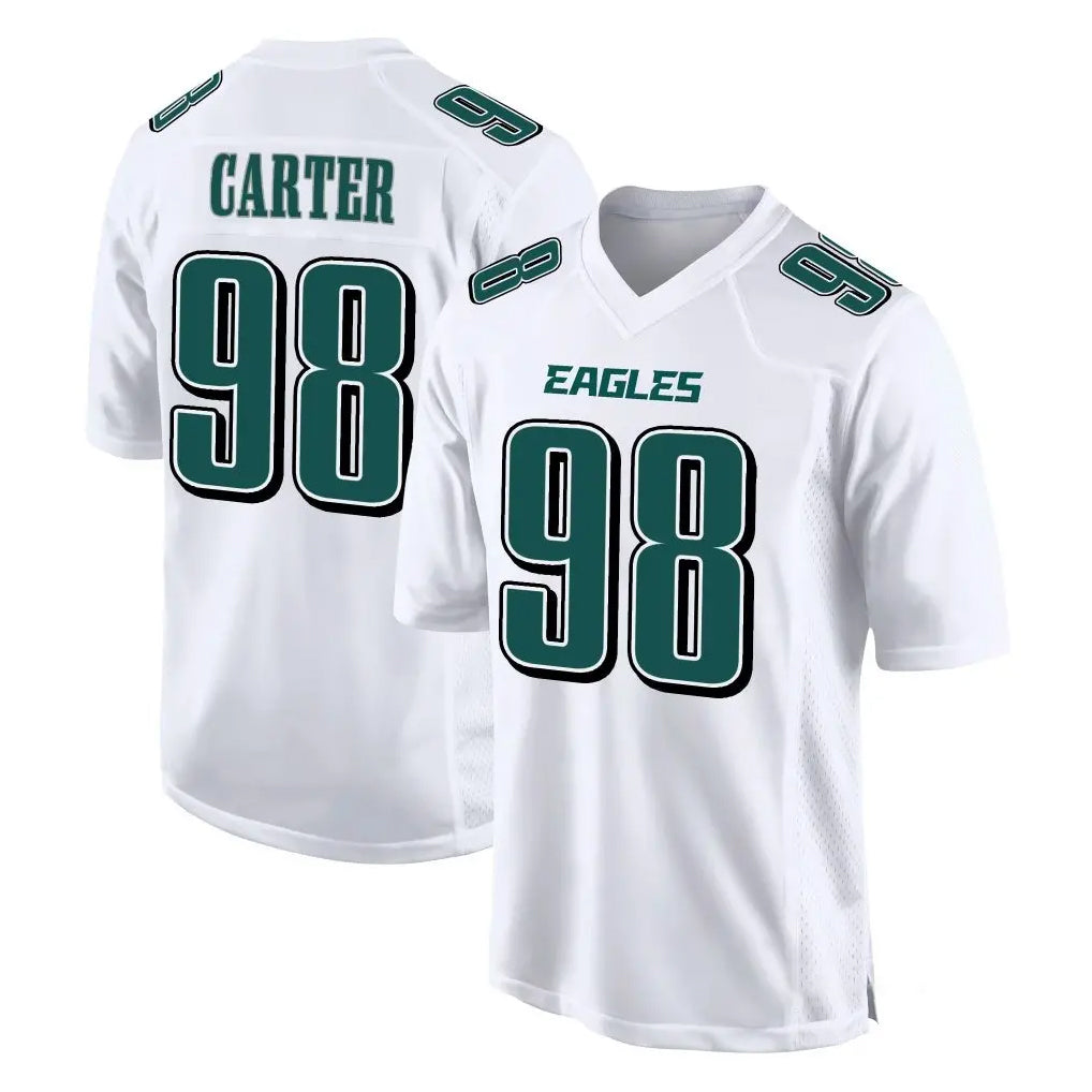 P.Eagles #98 Jalen Carter Player White Tundra Fashion Home Game Ddoa Stitched Jerseys