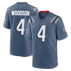NE.Patriots #4 Craig Woodson Player Blue Rivalries Collection Home Game Ddoa Stitched Jerseys