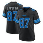 D.Lions #87 Sam LaPorta Player Black Alternate Home Game Ddoa Stitched Jerseys