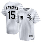 C.White Sox #15 Sean Newcomb Player White Stripe Limited Home Ddoa Stitched Jerseys