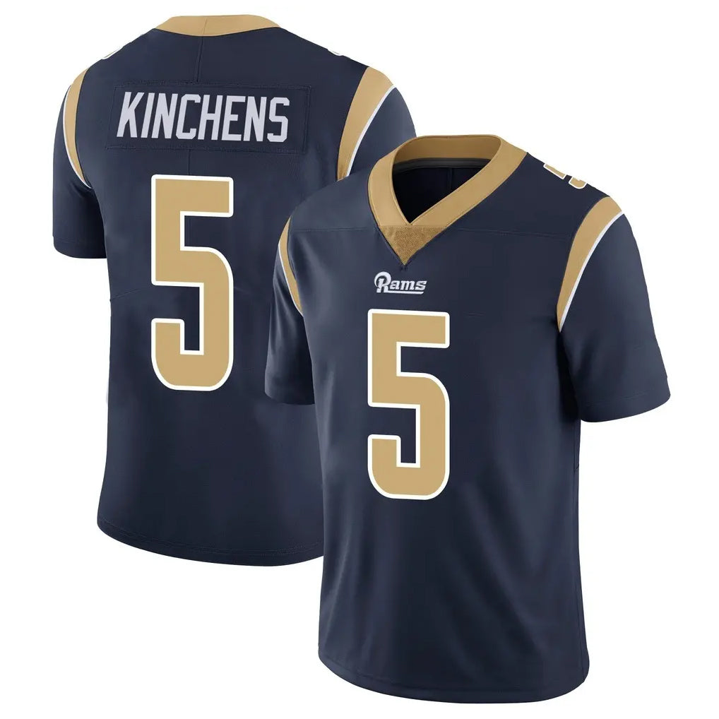 LA.Rams #5 Kamren Kinchens Player Navy Limited Vapor Untouchable Home Game Ddoa Stitched Jerseys