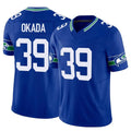 S.Seahawks #39 Ty Okada Player Royal Limited Throwback Vapor F.U.S.E. Home Game Ddoa Stitched Jerseys