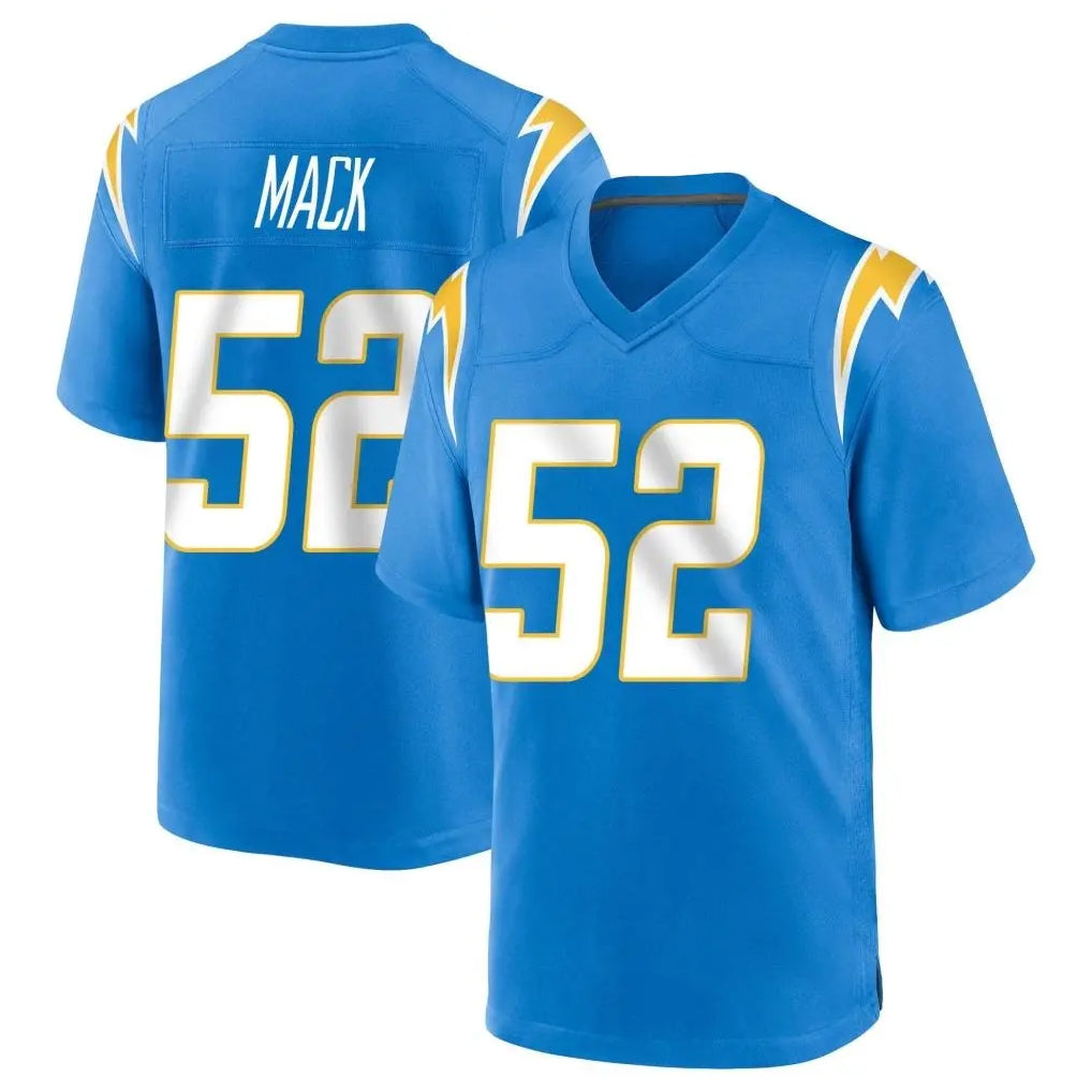 LA.Chargers #52 Khalil Mack Player Blue Home Game Ddoa Stitched Jerseys