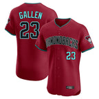 A.Diamondbacks #23 Zac Gallen Player Red Limited Elite Home Game Ddoa Stitched Jerseys