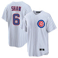 C.Cubs #6 Matt Shaw Player White Game Home Ddoa Stitched Jerseys