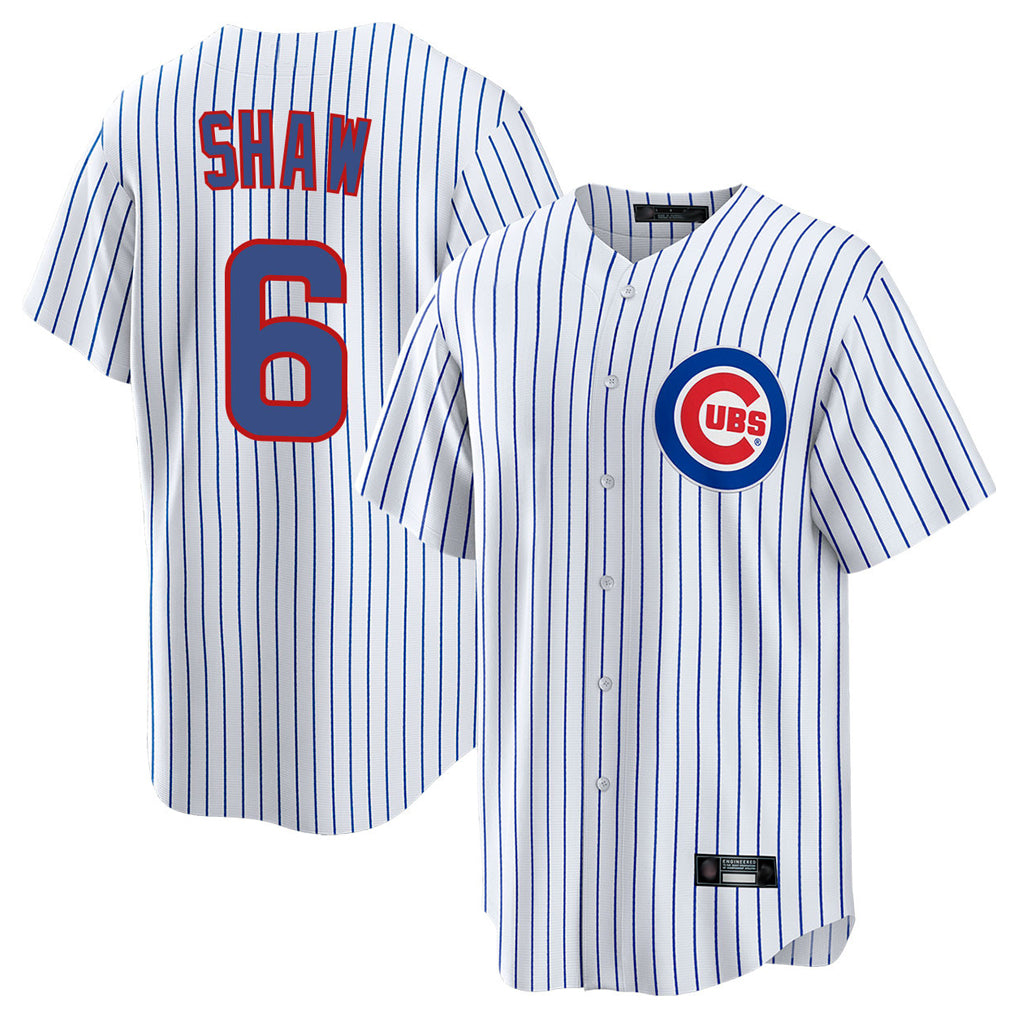 C.Cubs #6 Matt Shaw Player White Game Home Ddoa Stitched Jerseys