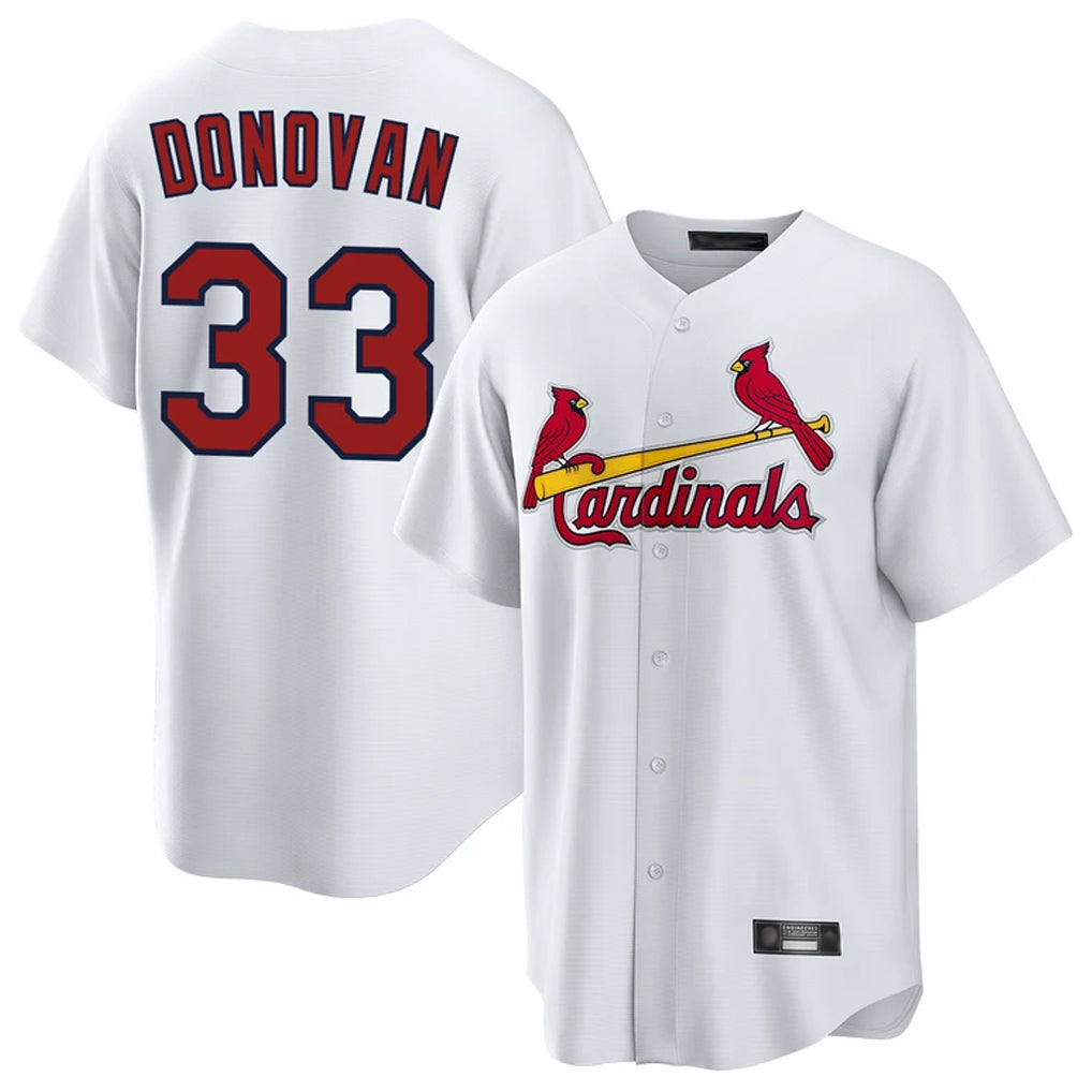 St. Louis Cardinals #33 Brendan Donovan Player White Home Game Ddoa Stitched Jerseys