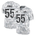 LA.Rams #55 Braden Fiske Player Arctic Camo Salute To Service Limited Game Ddoa Stitched Jerseys