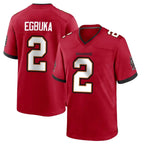 TB.Buccaneers #2 Emeka Egbuka Player Red Home Game Ddoa Stitched Jerseys