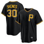 P.Pirates #30 Paul Skenes Player Black Alternate 2025 Home Game Ddoa Stitched Jerseys