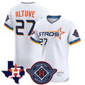 H.Astros #27 Jose Altuve Player White City Connect Texas Patch Vapor Premier Limited Elite Home Ddoa Stitched Jerseys