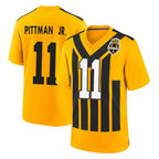 P.Steelers #11 Michael Pittman Jr. Player Gold Limited 1933 Throwback Home Game Ddoa Stitched Jerseys