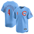 C.Cubs #4 Pete Crow-Armstrong Player Light Blue Limited Home Ddoa Stitched Jerseys