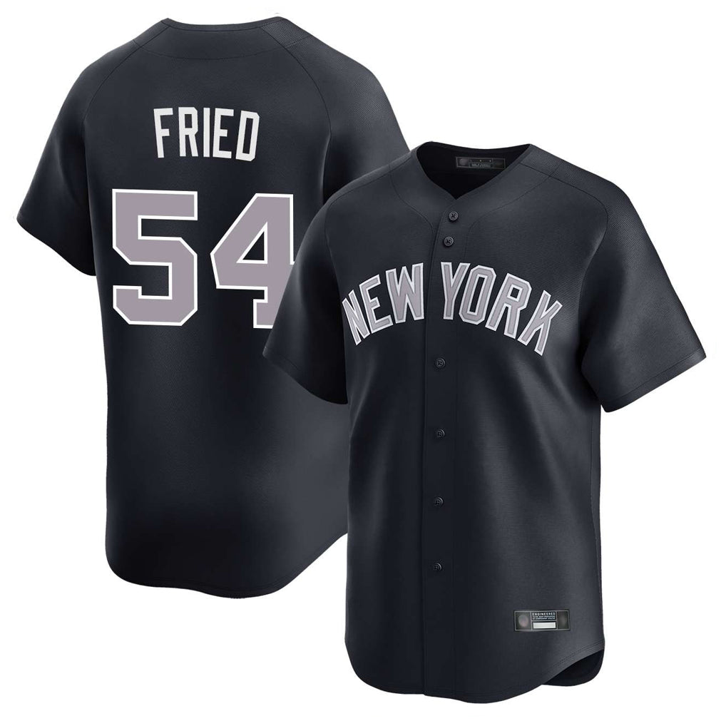 NY.Yankees #54 Max Fried Player Navy Limited Home Ddoa Stitched Jerseys