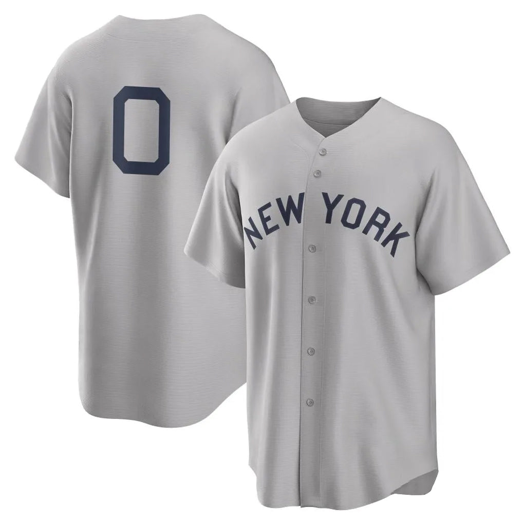 NY.Yankees #0 Marcus Stroman Player Gray Field of Dreams Game Ddoa Stitched Jerseys