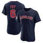 C.Guardians #6 David Fry Player Navy Limited Elite Home Ddoa Stitched Jerseys