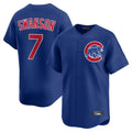 C.Cubs #7 Dansby Swanson Player Royal Limited Home Ddoa Stitched Jerseys