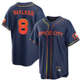 H.Astros #8 Christian Walker Player Navy City Connect Home Game Ddoa Stitched Jerseys