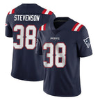 NE.Patriots #38 Rhamondre Stevenson Player Navy Vapor Untouchable Home Game Ddoa Stitched Jerseys