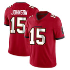TB.Buccaneers #15 Tez Johnson Player Red Limited Vapor Home Game Ddoa Stitched Jerseys