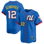 P.Phillies #12 Kyle Schwarber Player Blue National League All-star Game Limited Ddoa Stitched Jerseys