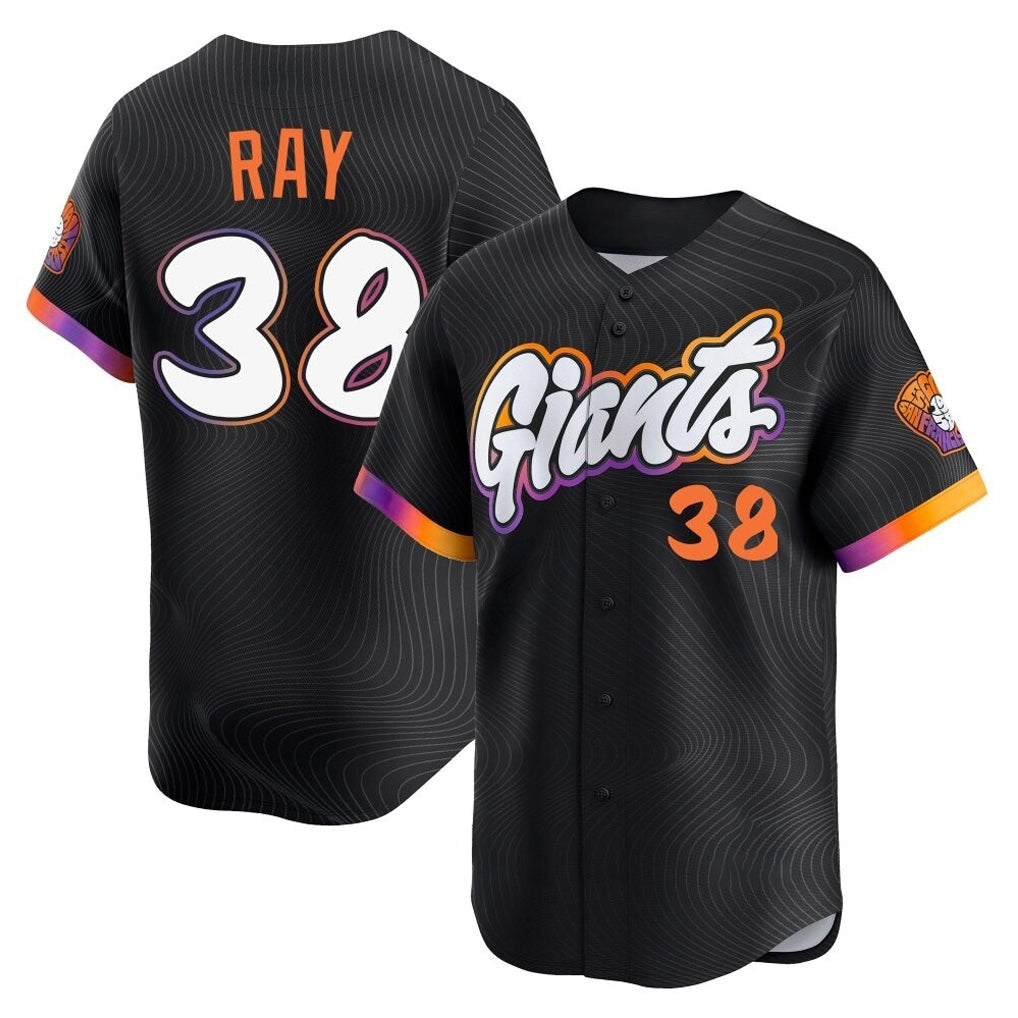 SF.Giants #38 Robbie Ray Player Black 2025 City Connect Home Limited Ddoa Stitched Jerseys