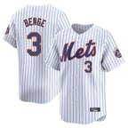 NY.Mets #3 Carson Benge Player White Home Replica Ddoa Stitched Jerseys