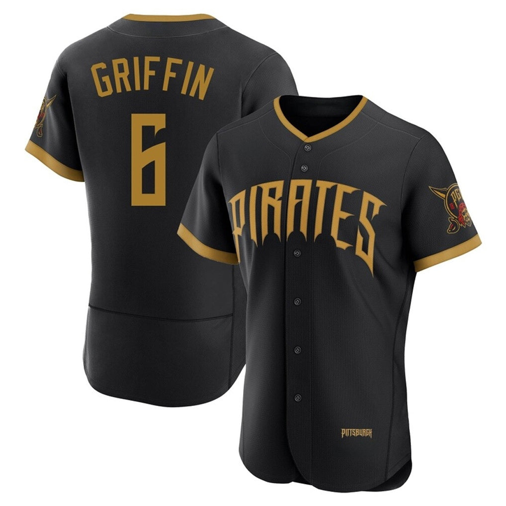 P.Pirates #6 Konnor Griffin Player Black 2026 City Connect Home Limited Elite Ddoa Stitched Jerseys