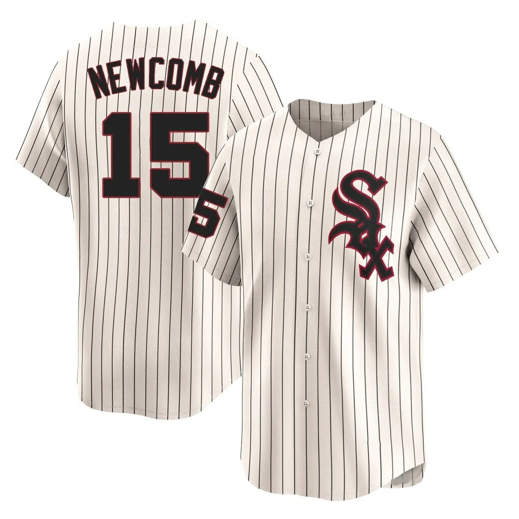 C.White Sox #15 Sean Newcomb Player Cream Cooperstown Collection Limited Home Ddoa Stitched Jerseys