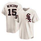C.White Sox #15 Sean Newcomb Player Cream Cooperstown Collection Limited Home Ddoa Stitched Jerseys