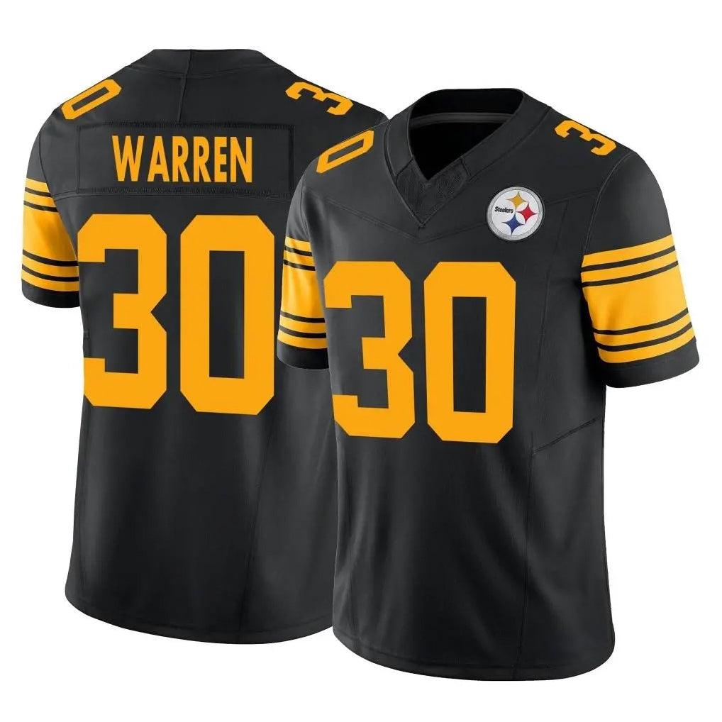 P.Steelers #30 Jaylen Warren Player Black Limited 2nd Alternate Vapor F.U.S.E. Home Game Ddoa Stitched Jerseys