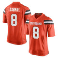 C.Browns #8 Dillon Gabriel Player Orange Home Game Ddoa Stitched Jerseys