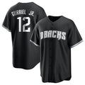A.Diamondbacks #12 Lourdes Gurriel Jr Player Black Game Home Ddoa Stitched Jerseys