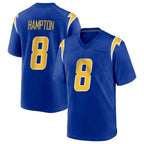 LA.Chargers #8 Omarion Hampton Player Royal Home Game Ddoa Stitched Jerseys