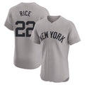 NY.Yankees #22 Ben Rice Player Gray Limited Elite Home Ddoa Stitched Jerseys
