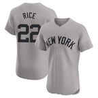 NY.Yankees #22 Ben Rice Player Gray Limited Elite Home Ddoa Stitched Jerseys