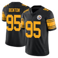 P.Steelers #95 Keeanu Benton Player Black Limited Color Rush Home Game Ddoa Stitched Jerseys