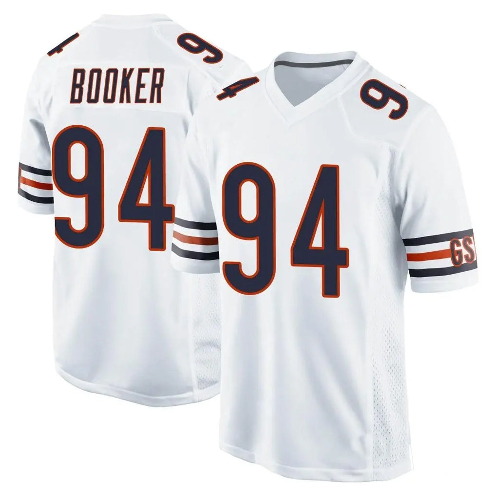 C.Bears #94 Austin Booker Player White Home Game Ddoa Stitched Jerseys