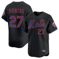 NY.Mets #27 Mark Vientos Player Black Alternate Home Limited Ddoa Stitched Jerseys