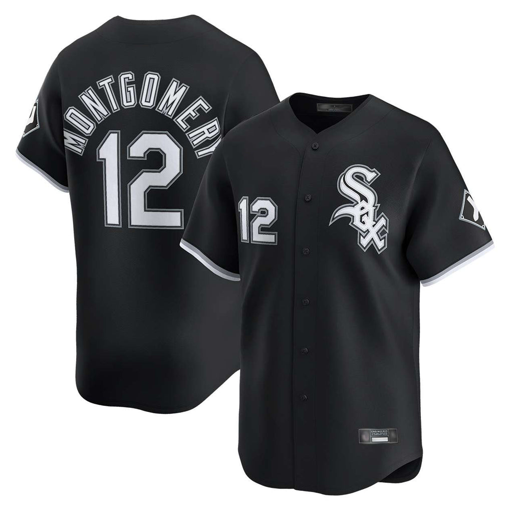 C.White Sox #12 Colson Montgomery Player Black Limited Home Ddoa Stitched Jerseys