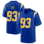 LA.Chargers #93 Teair Tart Player Royal Home Game Ddoa Stitched Jerseys