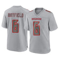 TB.Buccaneers #6 Baker Mayfield Player Gray Atmosphere Fashion Home Game Ddoa Stitched Jerseys