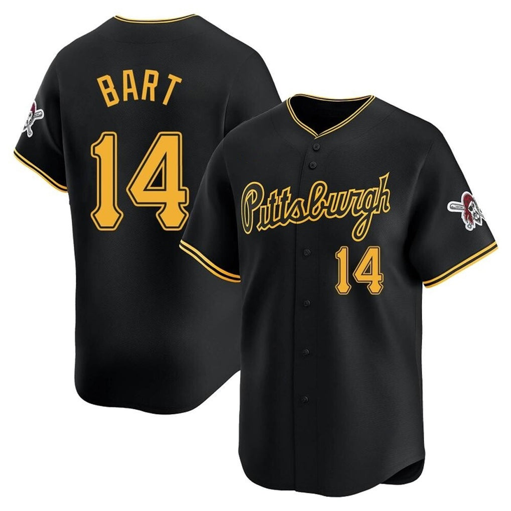 P.Pirates #14 Joey Bart Player Black Alt Home Limited Ddoa Stitched Jerseys