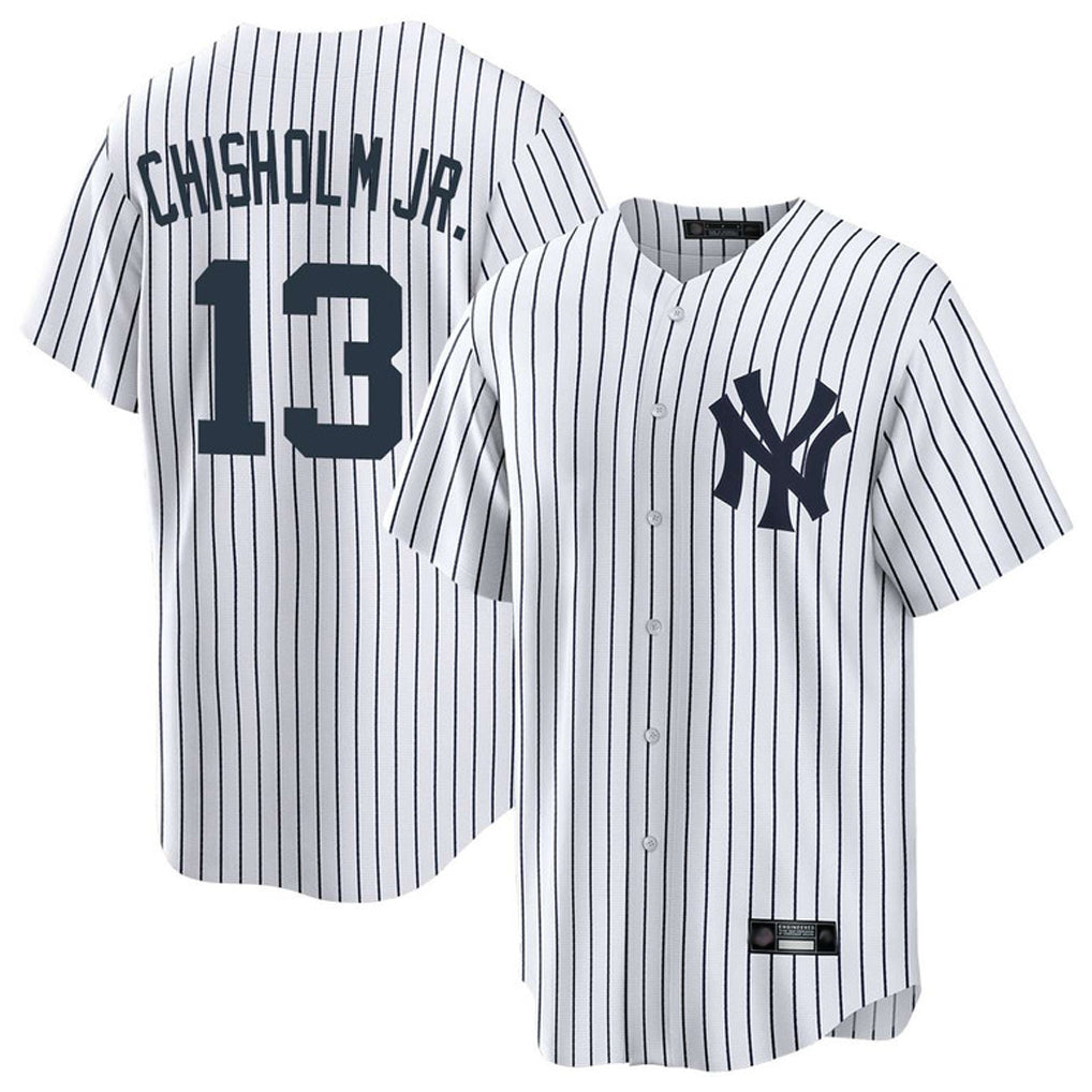 NY.Yankees #13 Jazz Chisholm Jr Player White Game Home Ddoa Stitched Jerseys