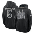 NY.Giants #5 Kayvon Thibodeaux Player 2026 Black Logo Pullover Hoodies Limited Game Ddoa Stitched Jerseys