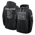 NY.Giants #5 Kayvon Thibodeaux Player 2026 Black Logo Pullover Hoodies Limited Game Ddoa Stitched Jerseys