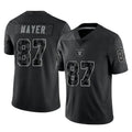LV.Raiders #87 Michael Mayer Player Black Reflective Limited Game Ddoa Stitched Jerseys