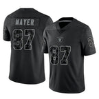 LV.Raiders #87 Michael Mayer Player Black Reflective Limited Game Ddoa Stitched Jerseys